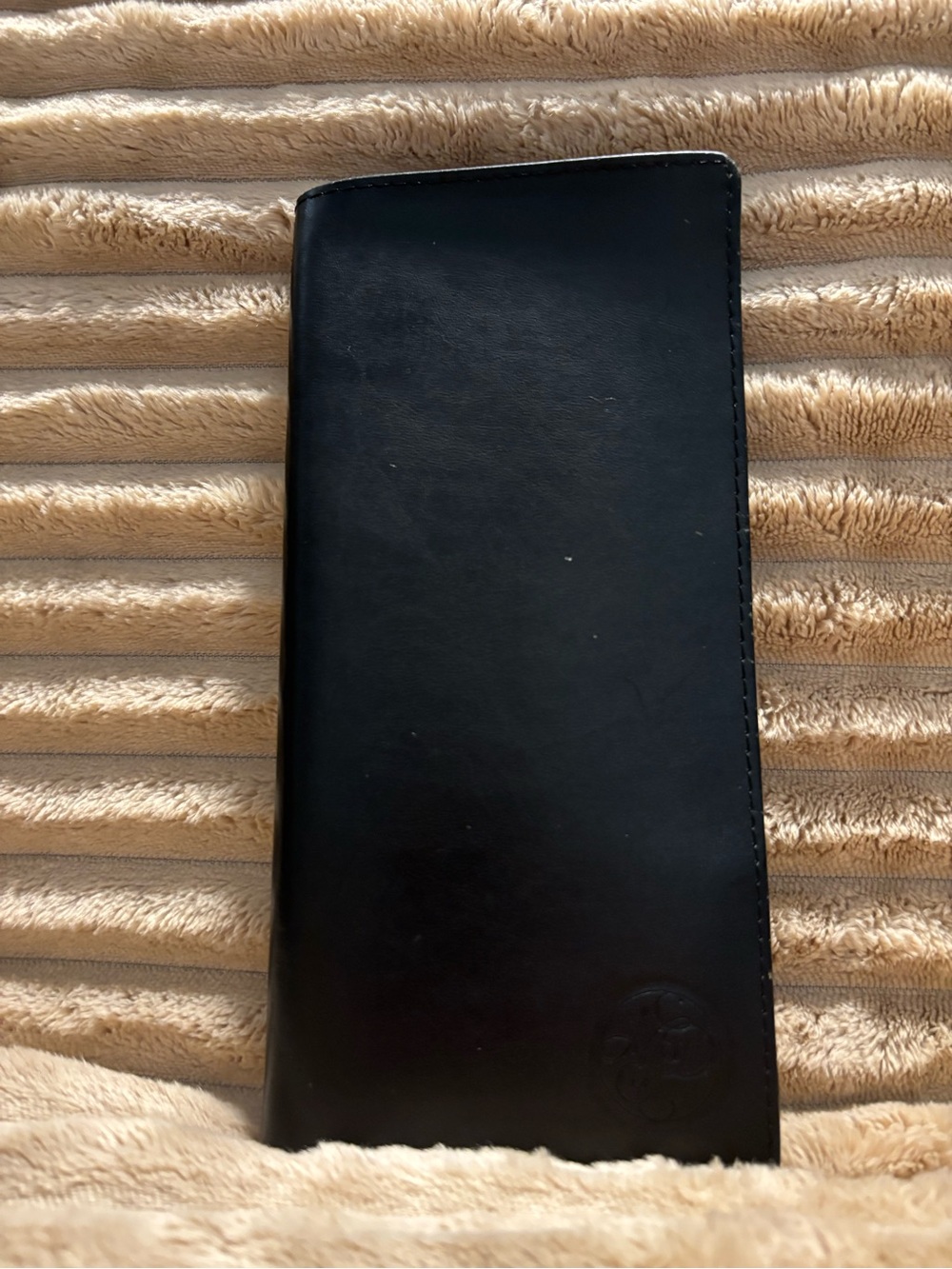 Leeman Leather Travel Document Organizer Passport Bifold Holder